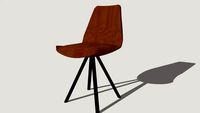 Industrial brown chair - STREET design chair