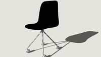 Design black office chair - SLIK design chair