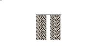 MACIA Rideau à passants jacquard motifs feuillage 140x270 - Multicolore - 140x270x0cm - Maisons du M
