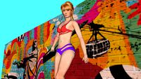 Girl on Rio Sidewalk