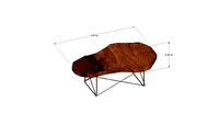 Mesa rustica con metal