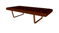 Charlton Bench in Aged Caramel Leather by Modloft