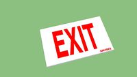Red Exit Sign