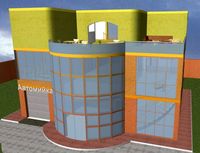 Mini trade center 3D Model