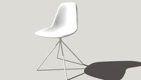 Industrial white chair - LORY design chair