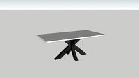 Laforma Arya III modern table cross legs