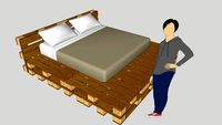 King Size Pallet Bed Design