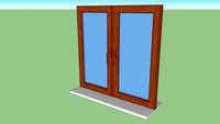 Wooden double window / Podwójne drewniane okno