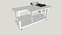 Rolling Tablesaw Router Table Workbench