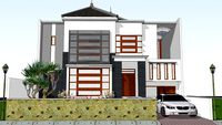 Rumah tinggal minimalis tingkat 2 lantai