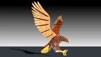 3D FLYING HAWK