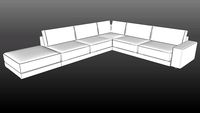 IWC HOME - MONO corner sofa lo-poly