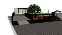 lapangan dan parkir