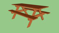 Picnic bench or Park bench