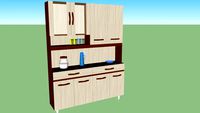guarda-louça de madeira.skp