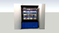 display cabinet showing cupboard (vray ready)