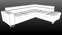 IWC HOME - ELITE corner sofa hi-poly