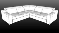 IWC HOME - AMALFI corner sofa lo-poly
