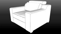 IWC HOME - AMALFI armchair hi-poly
