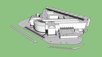 terminal del sur medellin, volumen para impresion 3d
