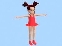 Anime Girl 1 3D Model