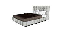 Thompson Full Bed in Moonbeam Fabric by Modloft