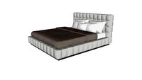 Thompson Cal King Bed in Moonbeam Fabric by Modloft