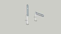 Asidero 80 cm con columna