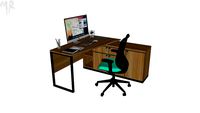 Table Chair - Office set 1 by #martapasaa