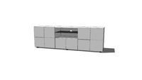 DAMA TV stand white paint high gloss 209008-02 meble-do.pl