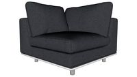 Perry Modular Corner Chair in Shadow Gray Fabric by Modloft