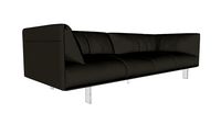 Essex Sofa in Warm Gray Leather by Modloft