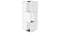 Bond Bookcase White Steel