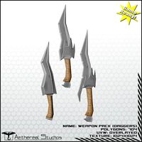 Fantasy Weapon Dagger Pack 3D Model