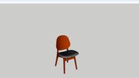 Noble Chair, teak oiled oak/graphic sprinkles - Warm Nordic - design by Arne Hovmand-Olsen, 1959