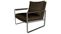 Charles Lounge Chair in Castle Gray Eco Leather by Modloft