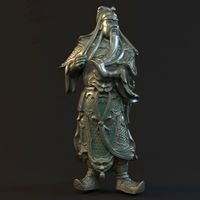 Guan Yu statues Sculpture8 3D Model