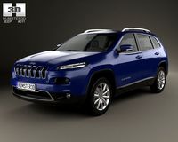 Jeep Cherokee Limited 2014 3D Model