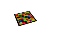MULTI-COLORED CARPET, PUZZLE TYPE WITH FABRIC FOR CHILDREN'S PLAYGROUND