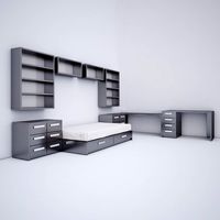 Children furniture bedroom 3D Model