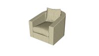 A Rudin R 738 Swivel Lounge Chair