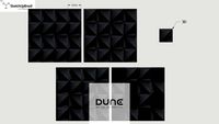 DUNE_Origami Black 25×25cm