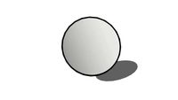 Urban Miroir rond en verre teinté et métal noir D90 REF 176738 PRIX 169.00