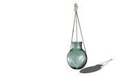 Lilly Photophore à suspendre en verre et macramé REF 176826 PRIX 39.99
