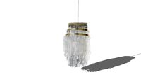 Exo Chic Suspension en nacre blanche et métal doré REF 177290 PRIX 219.00