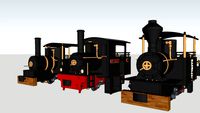 Live steam model Regner Lumberjack locomotive. G gauge. Garden train. Scale: 1:22.5