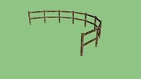 FENCE WOOD CURVE 7M