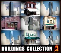 Buildings collection 2 3D Model