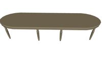 MESA RETANGULAR LISBOA BEGE - 5892