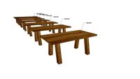 VI1Vx, Vivaldi Dining Table V Wooden Legs